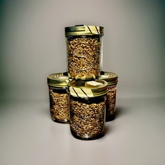 Pre-Steriled Rye Grain Jars – 16oz Quality Mason Jar W Inj Port And Filter