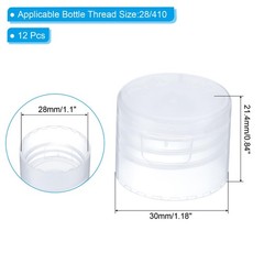 28/410 Replacement Flip Caps, 12Pcs Inner Dia 1.1″ Plastic Reusable Non-Spill…