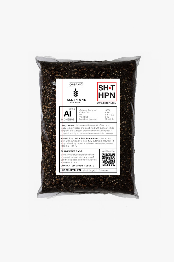 All In One Mushroom Grow Bags I XXL 1kg /2.4L