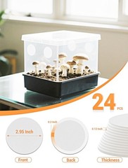 Easy Peel-and-Stick 24 Pcs 2.5″ Monotub Filter Disks for Efficient Filtration