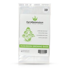 Mushroom Bags Grow Grain Substrate Mycelium Sealable Bag 10 Count