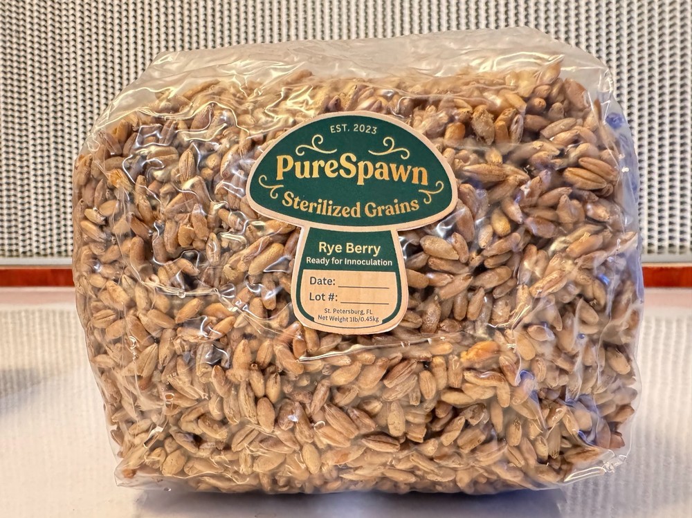 *Flash Sale* Sterilized Grain Bag W Injection Port – 1lb Org Rye Unicorn 4T