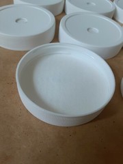 10 Mushroom Spawn Lids with Synthetic Filter Disc, Regular Mouth, 1/2in hole SFD
