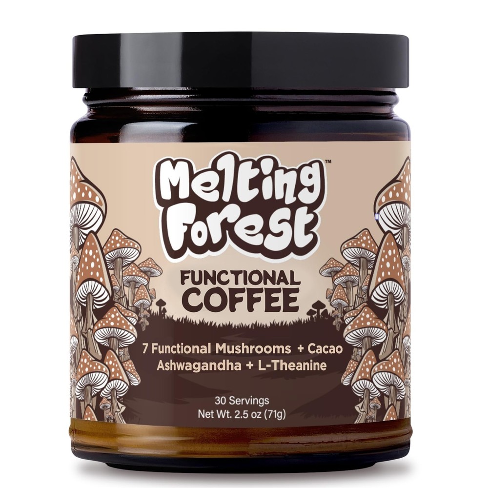 Melting Forest Mushroom Coffee, with 7 Functional 2.5 Ounce (Pack of 1)