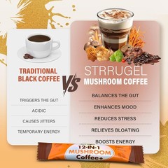 Organic Mushroom Coffee with Lion’s Mane & Reishi – 9 Functional Mushrooms + Ash
