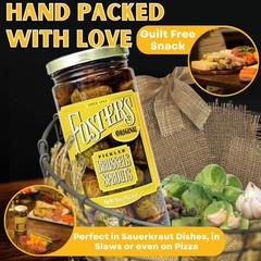 Foster’s Pickled Brussel Sprouts in a Jar, 16 ounce (Pack of 2), Original