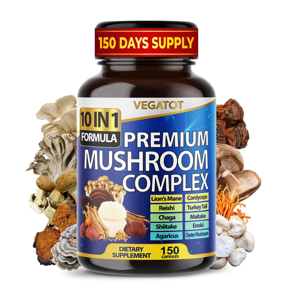 10 in 1 High Strength Mushroom 150 Count (Pack of 1), 150 1)