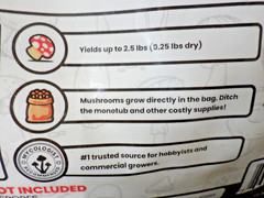 All in One Mushroom Grow Kit in-a-Bag Sterilized Grain Mushroom Supplies – 5lb