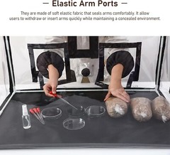 Large PVC Mushroom Growing Tent Kit with Hygrometer & Water Bottles – 31.5 inch