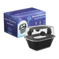 Mushroom Growing Kit – Stackable Monotub Fruiting Chamber with FAE Filters, Indo