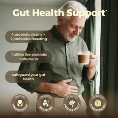 10 Kinds Mushroom Coffee with Probiotic(Lion’s Mane, Cordyceps, Turkey Tail & Ot