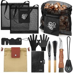 9 Pcs Mushroom Foraging Kit Includes Hunting Bag, Shroom Knife with Brush, Glove