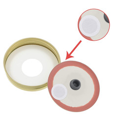 64 Pieces Synthetic Filter Paper Stickers 20 Mm 0.3 ?M Synthetic Filter Disc Tap