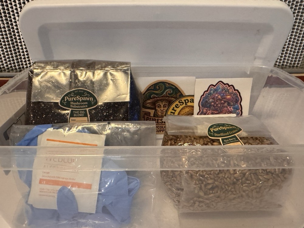 Complete Dubtub-Tek Starter Mushroom Grow Kit – Grain Bag & Substrate