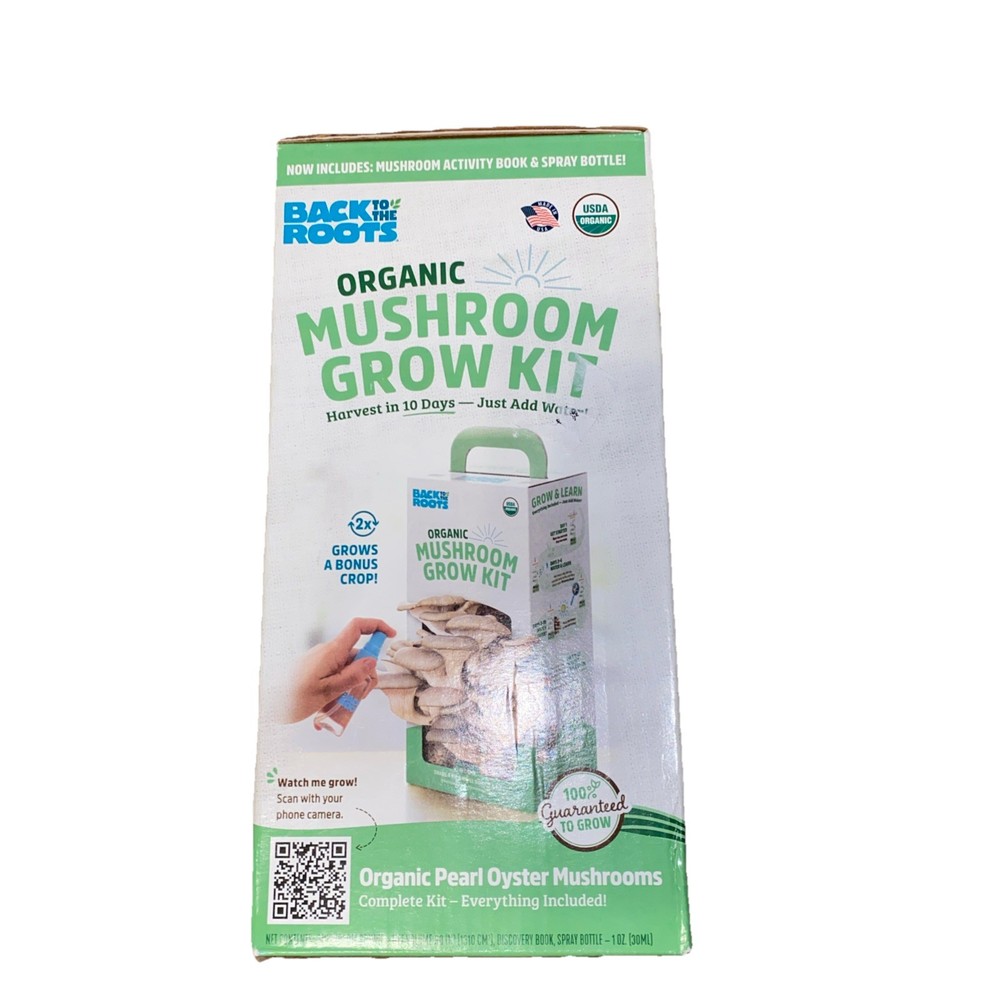 Back to the Roots Organic Mushroom Mini Grow Kit Pearl Oyster New