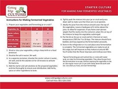 Live Probiotic Vegetable Starter Culture – 2 Pouches for Healthy Fermentation