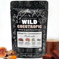 Wild Foods Organic Cocotropic Superfood Mushroom Hot 8 Ounce (Pack of 1)