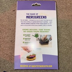Organic Microgreens Grow Kit – Back to the Roots – Rainbow Mix