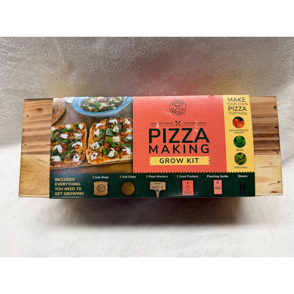 Gardens Republic Pizza Making Grow Kit Heirloom Seeds