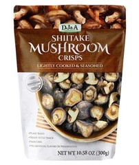 Delicious Lightly Cooked Shiitake Mushroom Crisps – Nutritious 10.58 Ounce Bag