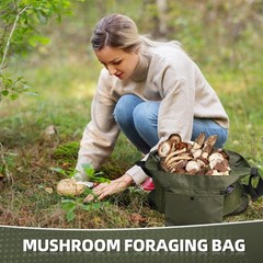 Mushroom Foraging Kit with Mesh Bag, Knife & Adjustable Strap – Ideal Gift for F
