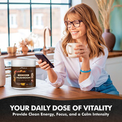10-In-1 Mushroom Powder, Mushroom Complex – Lions Mane, Reishi, Shiitake, Chaga,