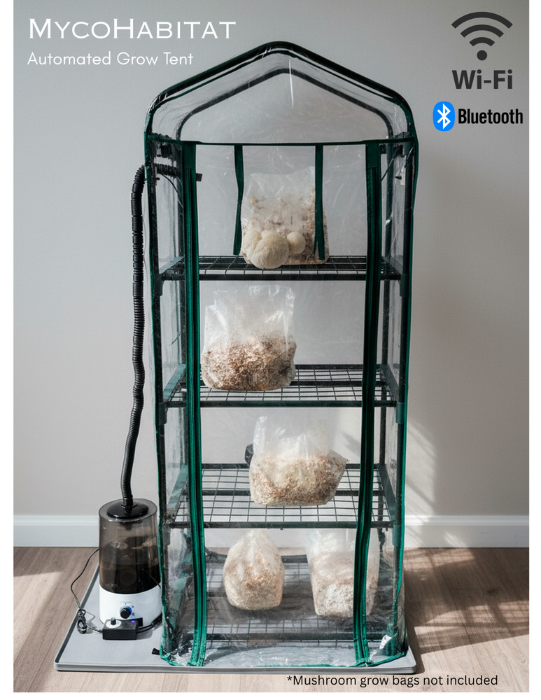 MycoHabitat Wifi Smart Mushroom Martha Tent Fruiting Chamber Grow Kit Mycology