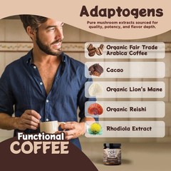 Melting Forest Mushroom Coffee, with 7 Functional 2.5 Ounce (Pack of 1)