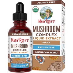 MARYRUTH’S Mushroom Complex | Lion’s Mane | Turkey Tail | 1 Fl Oz (Pack of 1)