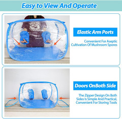 35.5×23.5×23.5 inches, Collapsible Mushroom Grow Bags, Mushroom Grow Kit, Porta