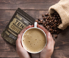Immune Boosting Mushroom Coffee with 10 Super Mushrooms for Focus & Gut Health