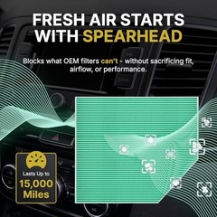 Spearhead HEPA Breathe Easy Cabin Filter – BE-161H – 1-Pack