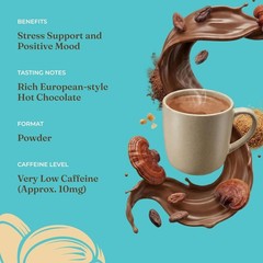 Organic Reishi Hot Cacao Mix – Supports Relaxation | 10 Count Powder