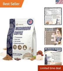 Mushroom Coffee, 11 Superfood Mushrooms includes Lion’s Mane, Reishi, Chaga &…