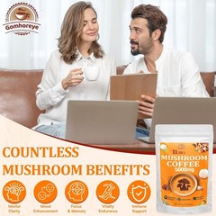 Mushroom Coffee – Mushroom Coffee Organic with 11 Superfood Mushrooms, Includ…