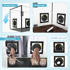 Large Still Air Box for Mushroom Cultivation – 31.5″x20.5″ Grow Tent Kit with Fl