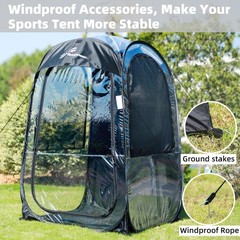 Sportneer XL Pop Up Sports Tent, 46″x46″x63.5″ Clear TPU Outdoor Shelter