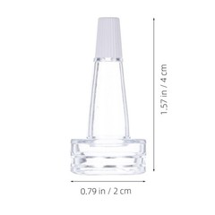20 PCS Dropper Dispenser Cap,1.57 Inch Shunt Vial Bottle Cap Transparent Soft…