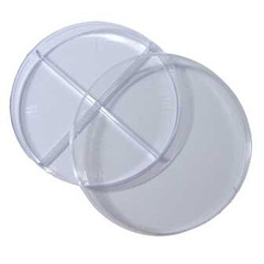 Pack of 20 Petri Dishes 100 X 15mm With 4 Sections
