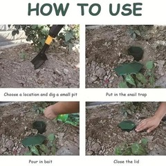Reusable Snail & Slug Trap Plastic Garden Pest Cage for Flowers Vegetables Safe