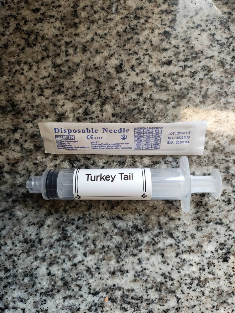 10ml Liquid Culture Syringe – Turkey Tail Mushroom Trametes versicolor