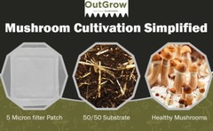 50/50 Straw and Horse Manure Mushroom Substrate (1 x 1lb bag)