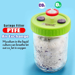 6Pcs Wide Mouth Liquid Culture Lid Food Grade Plastic Grain Spawn Cultivation Ma