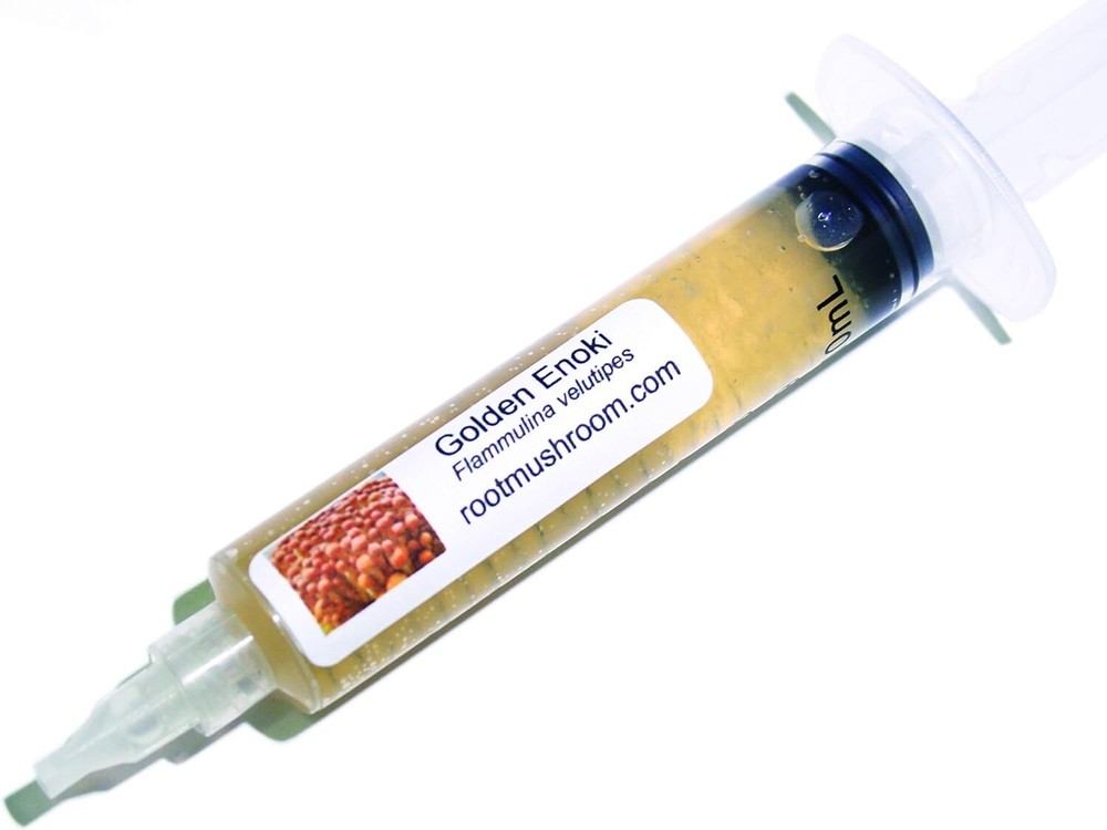 Root Mushroom Farm-Mushroom Liquid Cultures/Golden Enoki(Flammulina velutipes)