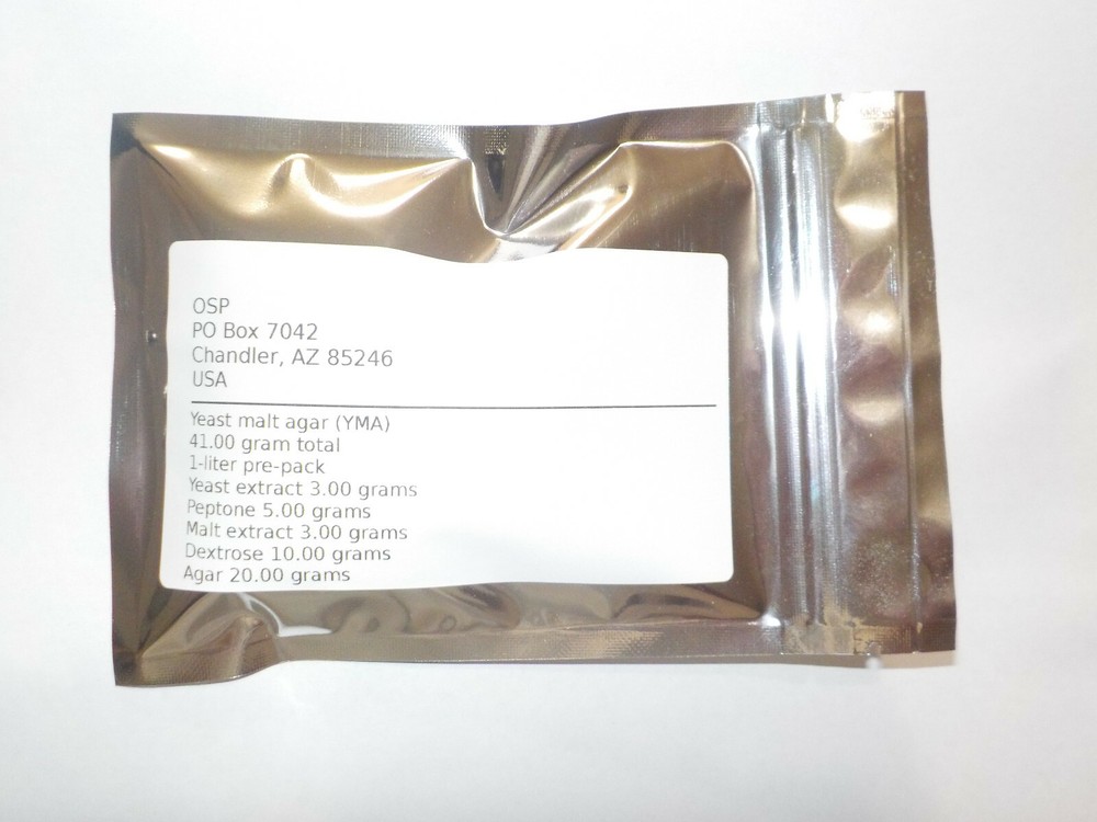 Yeast Malt Agar (YMA) – 41 grams (1 liter) for growing mushrooms