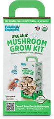 Organic Oyster Mushroom Grow Kit, Harvest Gourmet Mushrooms in 10 Days
