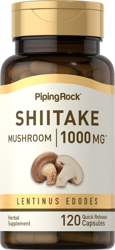 Piping Rock Shiitake Mushroom Supplement | 120 Capsules 120 Count (Pack of 1)