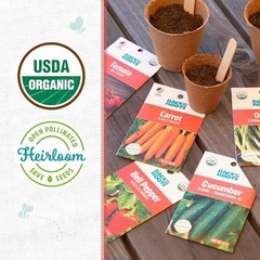 Organic Vegetable Seeds Variety (5-Pack)