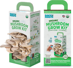 Organic Oyster Mushroom Grow Kit, Harvest Gourmet Mushrooms in 10 Days