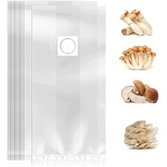 Mushroom Grow Bags Grain Substrate Mycelium USA 50 Count 8″x4.75″x19″ Sealable